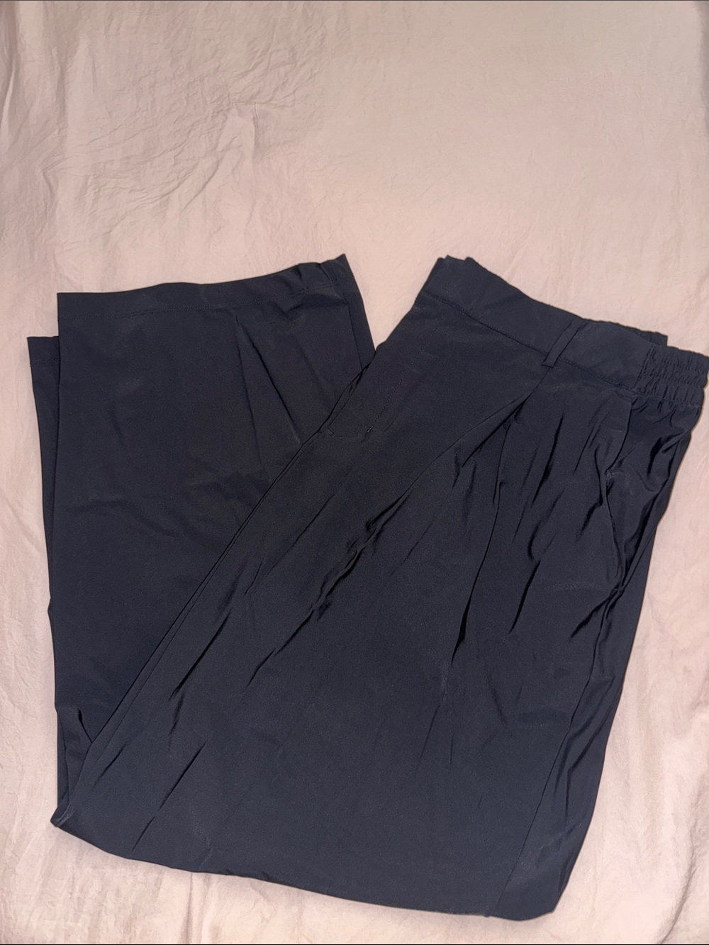 Womens Black Pleated Trousers